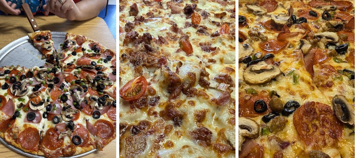 A J's Heavenly Pizza Menu